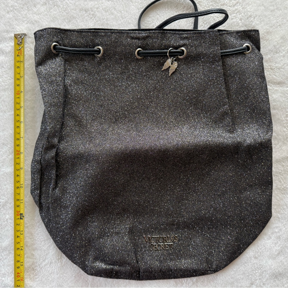 Victoria's Secret Glittery Black Backpack